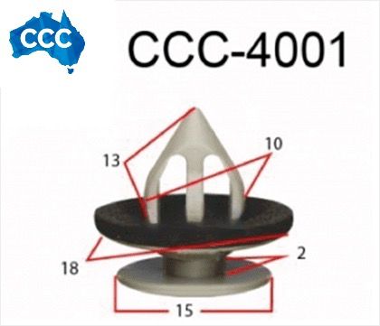 Subaru Trim Clips 25pcs CCS-4001 