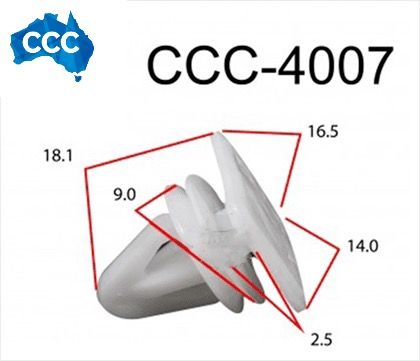 Trim Clips 25pcs CCS-4007 