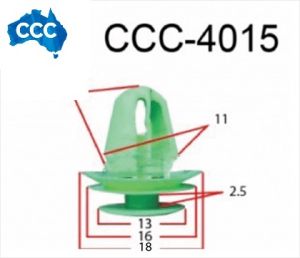 CCS-4015 Hyundai Trim Clips 25pcs 