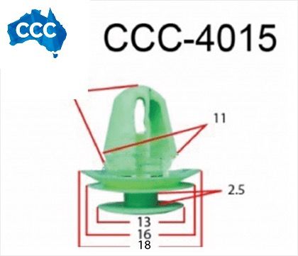 CCS-4015 Hyundai Trim Clips 25pcs 