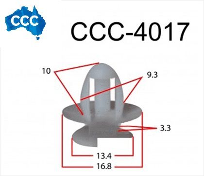 CCS-4017 Iveco Body Trim & Mould Clips 25pcs
