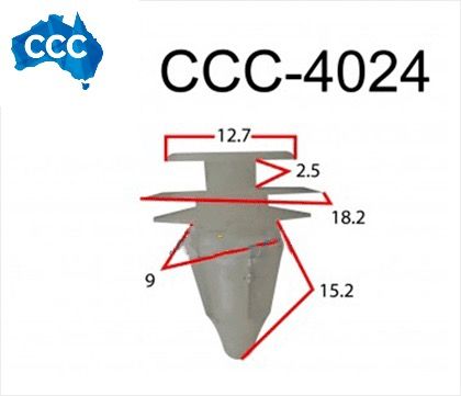 CCS-4024 BMW Body Trim Clips 25pcs 