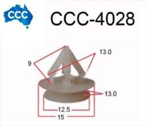 Body Trim Clips 25pcs CCS-4028