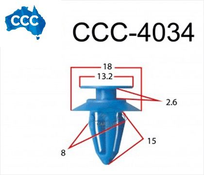 CCS-4034 BMW Trim Clips 25pcs 