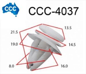 CCS-4037 Holden Scuff Plate, Rocker Panel Clips 25pcs 