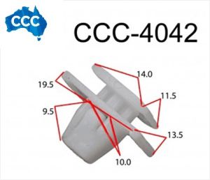 CCS-4042 Honda Exterior Mould Clips 25pcs 