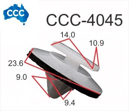 CCS-4045 Exterior Mould Clips & Interior Trim Clips 25pcs