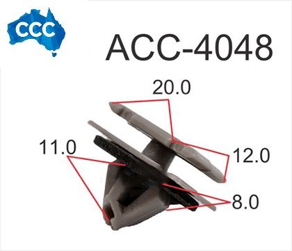 CCS-4048 Honda Exterior Mould Clips & Interior Trim Clips 25pcs