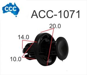  Honda CRV Bumper Bar Black Rivet Clips 25pcs CCS-1071