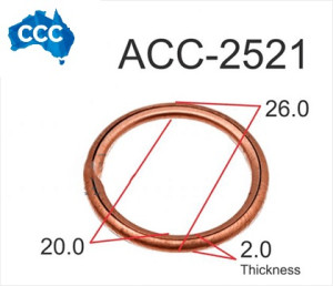 Automotive Sump Plug Washers 25pcs CCS-2521
