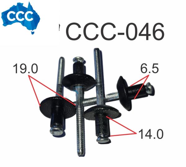 Ford Ranger Tray Pop Rivets 10pcs CCS-046