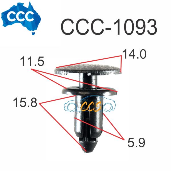 Scrivet Clips Black 25pcs CCS-1093