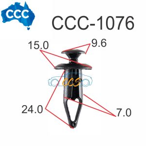 Scrivet Clips Black 25pcs CCS-1076