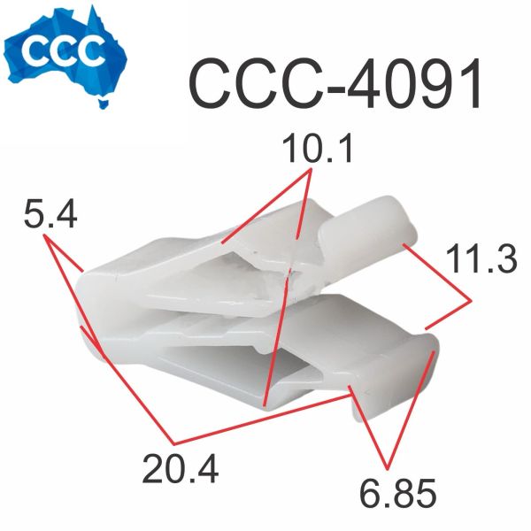 Garnish Moulding Retainer Clips 25pcs CCS-4091