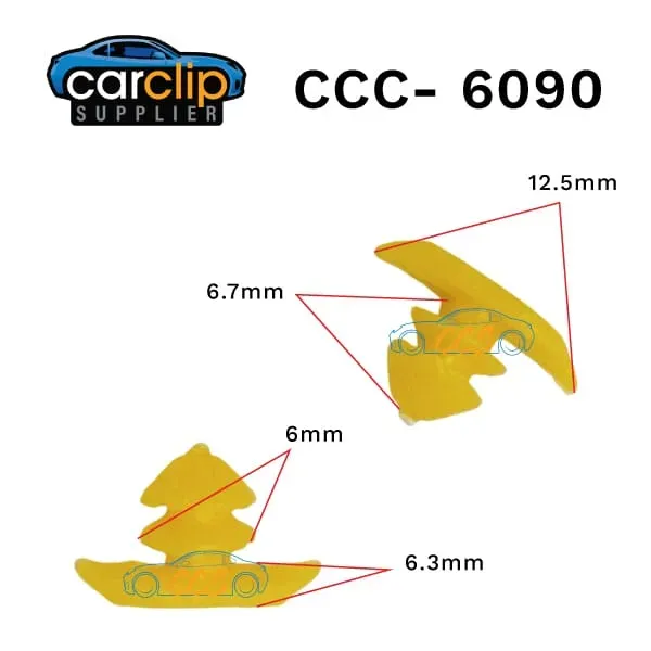 Yellow Rubber Seal Clips 25pcs CCS-6090