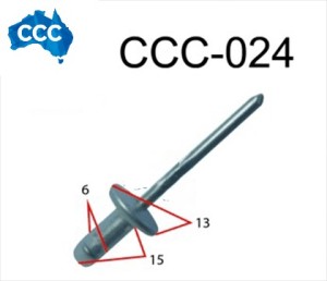 Toyota Fuel Cap Lid Pop Rivets 25pcsCS-024