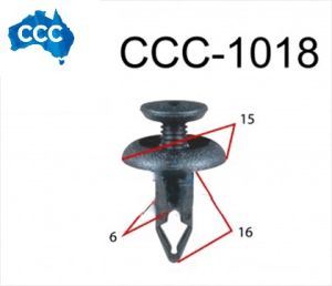 Ford/Holden Black Scrivet Clips 25pcs CCS-1018