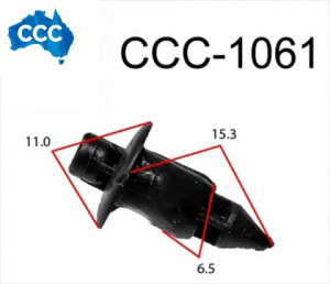 Toyota Black Rivets Clips 25pcs CCS-1061