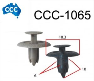 Mazda Black Rivet Clips 25pcs CCS-1065