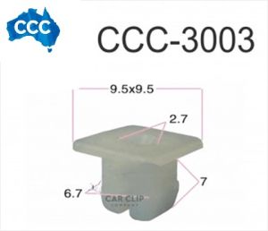CCS-3003 White Screw Grommet 9.5mm 25pcs 