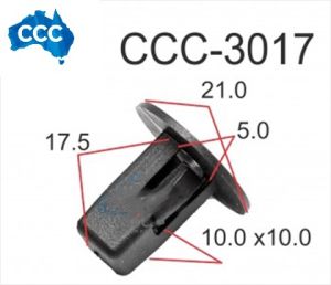 CCS-3017 Toyota Inner Guard Grommet 25pcs