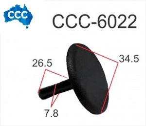 Black Toyota Bonnet Trim Retainer 25pcs CCS-6022