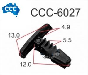 Black Holden/ Ford/Univ Door Rubber Clips 25pcs CCS-6027