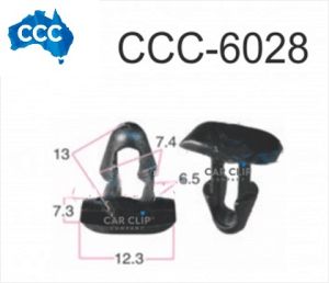 Black Toyota Bonnet & Cowling Seal Retainers 25pcs CCS-6028