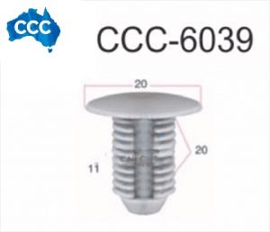 Grey X-Tree Clips 25pcs CCS-6039 
