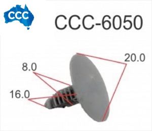 Grey X-Tree Clips 25pcs CCS-6050 