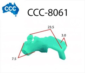 Blue Door Rod Clips 25pcs CCS-8061