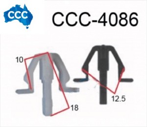 Isuzu Black Grill Clips 25pcs CCS-4086 