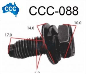 8.8 M6 10mm Head-Bolt with Spring Washer 25pcs CCS-0088 