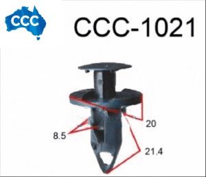 Holden VE/ Ford Black Rivet Clips 25pcs CCS-1021